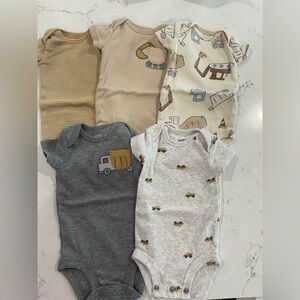 Carter's Baby Bodysuits with Vehicle Designs